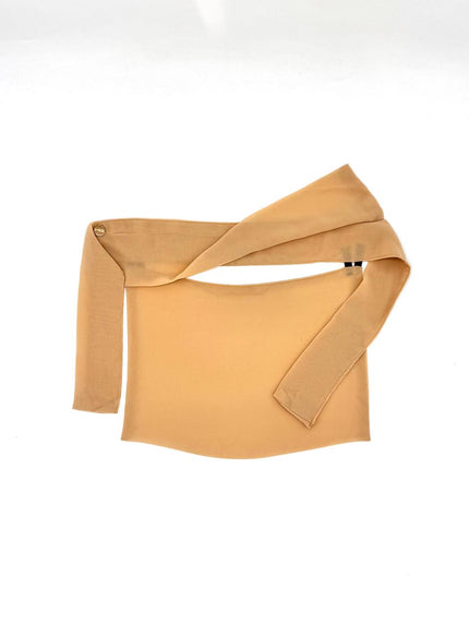 Beige Chiffon Small Niqab