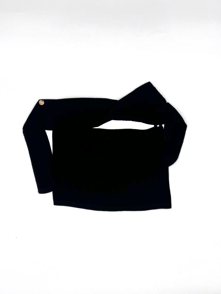 Black Chiffon Small Niqab