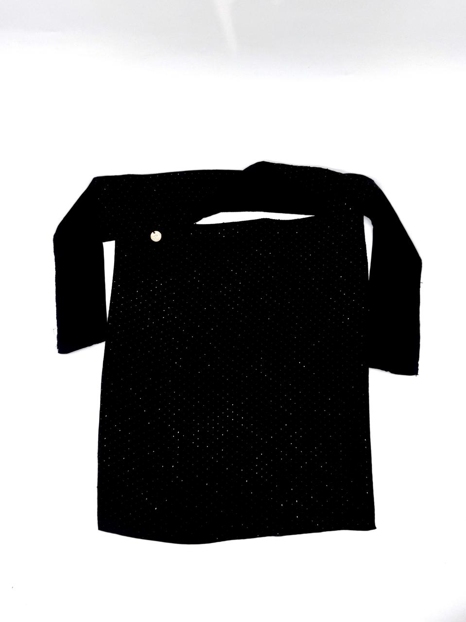 Black Premium Chiffon Full Stone Niqab