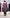 Mauve Nida and Pleated Chiffon combination Abaya Dress