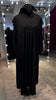 Black umbrella Turtle neck with chiffon Flare shoulder.