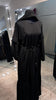 Black Nida round neck and pleated design