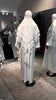 White Nida and Chiffon 3 Layers  Khimar set