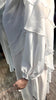 White Nida and Chiffon 3 Layers  Khimar set