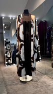 Chocolate Brown satin dress with Shirred design