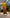 Mustard 3 layers pleated cotton dress