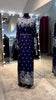 Navy Blue cotton dress with flower print