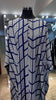 Navy Blue Farasha Kaftan with dots printing