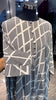 White Farasha Kaftan with dots printing