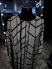 Black Farasha Kaftan with dots printing
