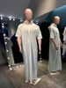 Men White Short Sleeve kandura with cap.