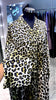 Green Satin Leopard printing Kaftan