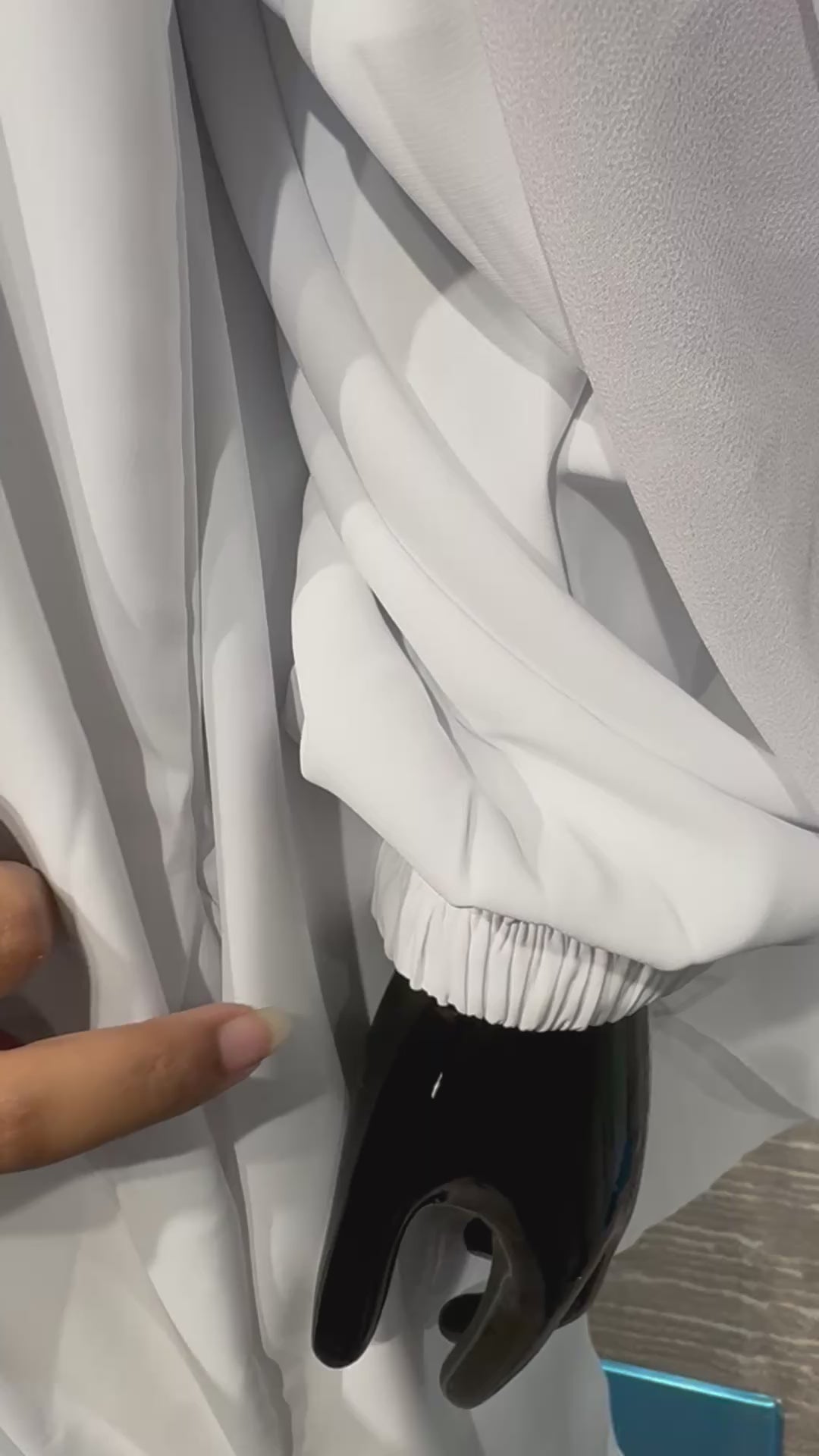 Long chiffon khimar Set- White