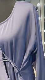 Wrap Envelope Abaya Robe-Jeans Blue
