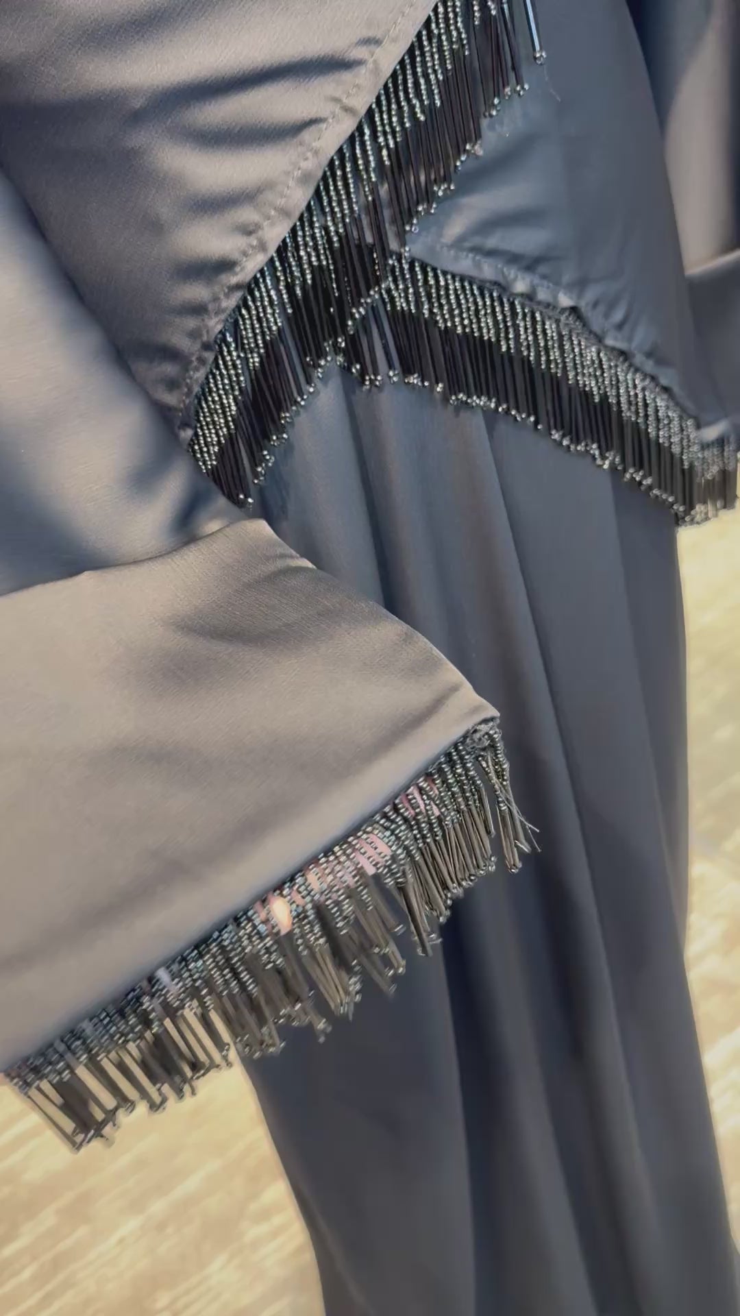 Wrap Abaya Set with Hijab – 3 Piece Modest Outfit for Women | Silky Zoom Fabric - Black