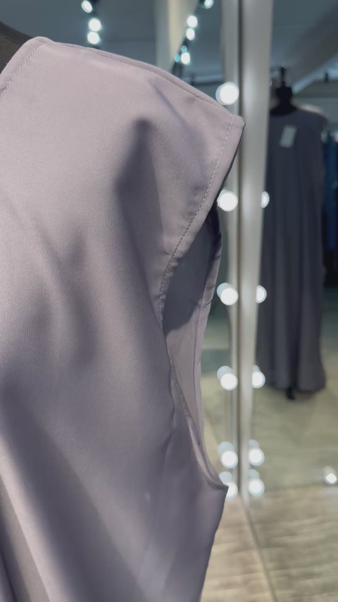 Nida Sleeveless Inner Dress- Purple Gray