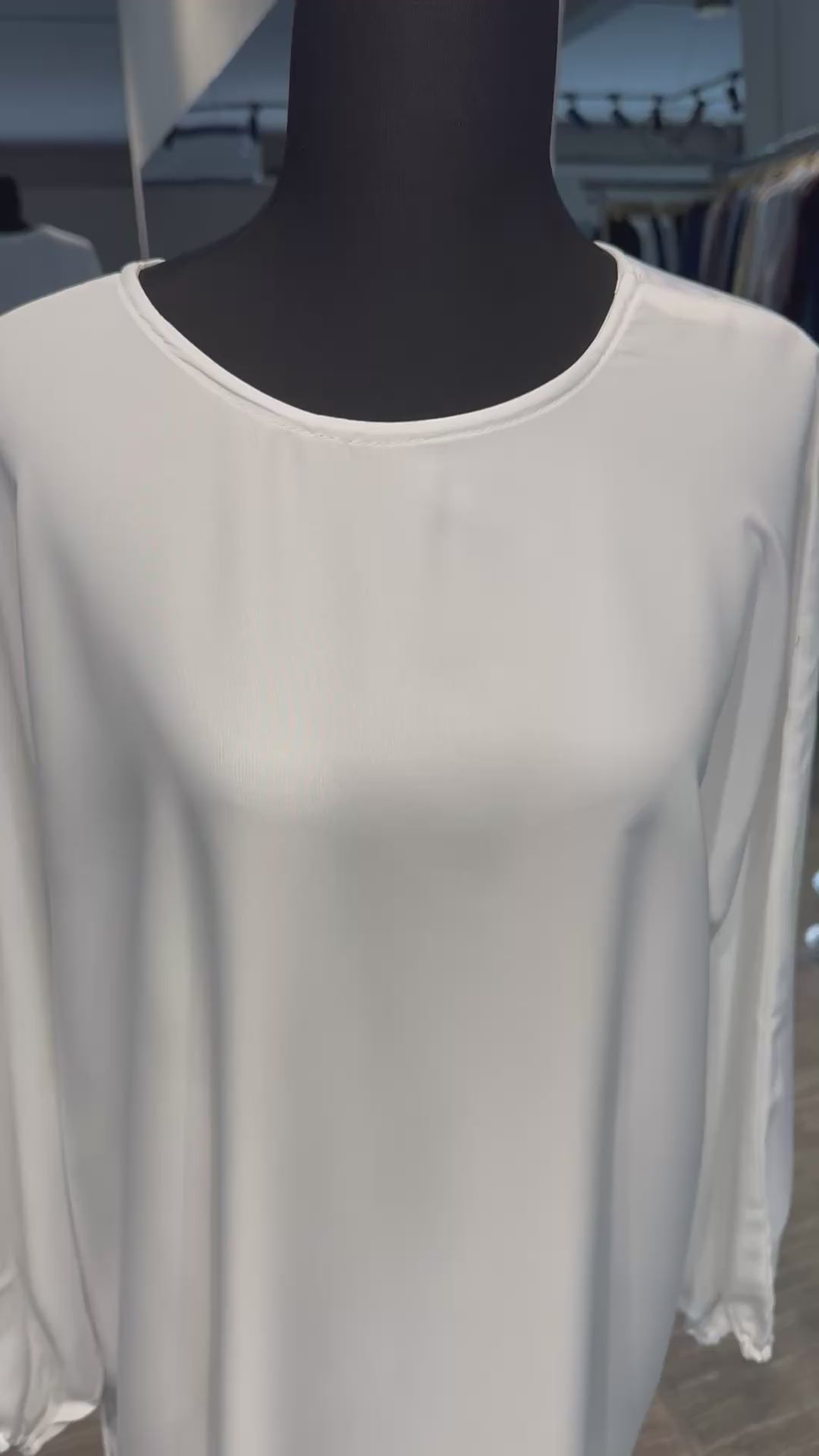 Nida long Sleeve Inner Dress- White
