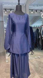 Farasha 2pcs Set Skirt- Navy Blue